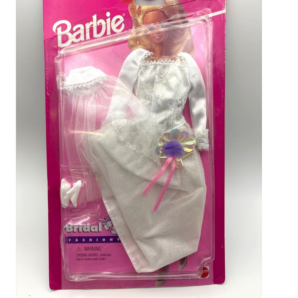 Barbie Mattel Wedding Dress Vintage 1995 Bridal Fashions Set NOS In Box